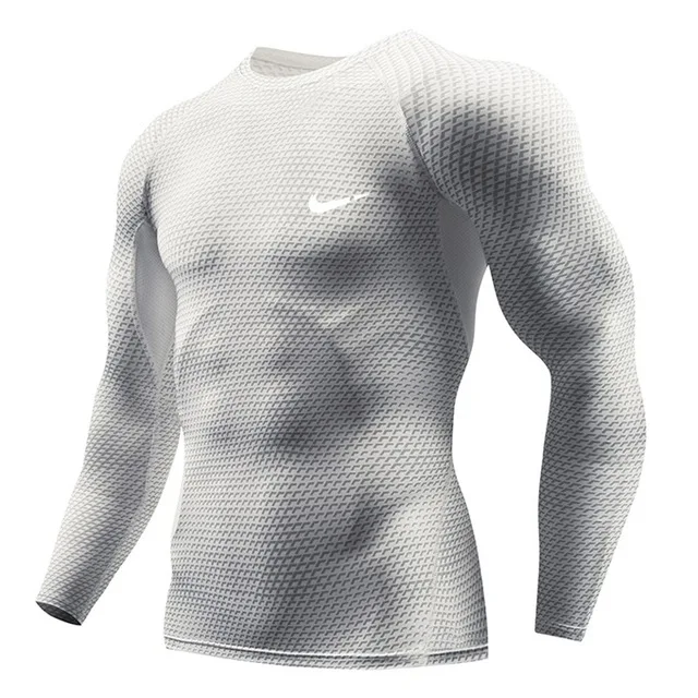 Беговая Толстовка myanner 3D-Druck Gym Рашгард для фитнеса MMA Langarm-Laufshirt Marke Бодибилдинг-тренировочный топ - Цвет: 7