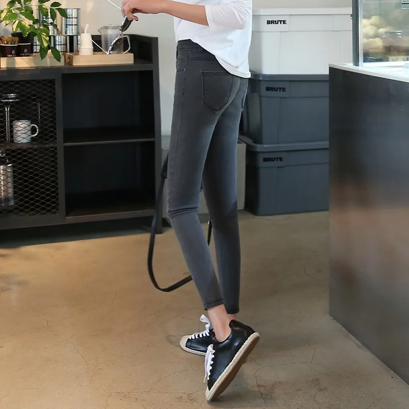 Jeans woman Pencil Pants Fashion High Waist Ankle-Length Pants Women Jeans 2020 Summer