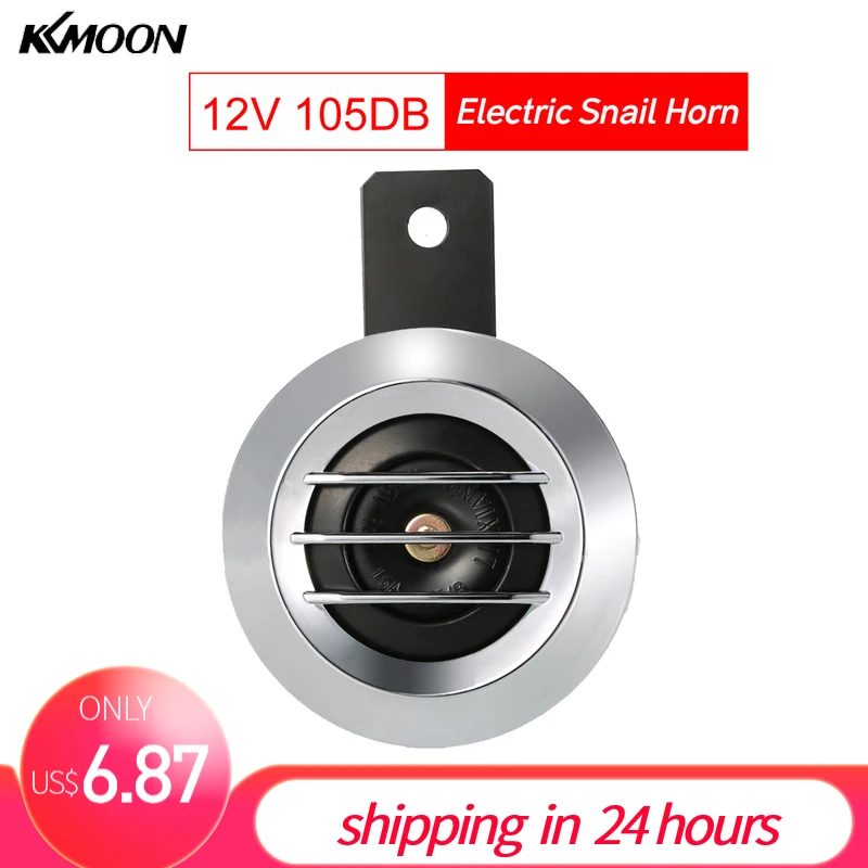 

12V 105DB Universal Car Horn Black Snail Waterproof Signal Horn Car Horns Signal for Auto Vehicle Trucks siren Car Accessories