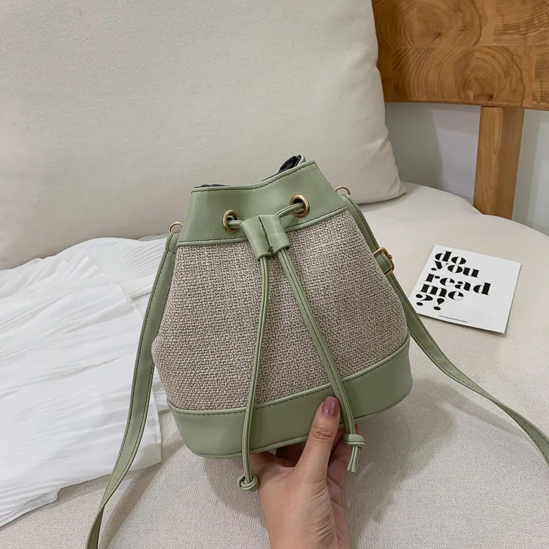 

INS Super Fire Mini Bag Women's 2020 New Style Fashion Korean-style Versatile Hand Shoulder Bag MORI Series Fairy Bucket Bag
