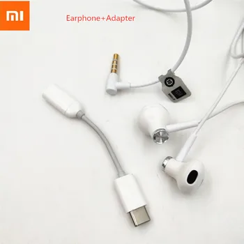 

Xiaomi Mi In-Ear Earphone 3.5mm Headset With Mic Wire Control Type C Adapter For Mi 9 10 Pro 9 8 se cc9 9T Redmi 8 8A 8T K30 K20