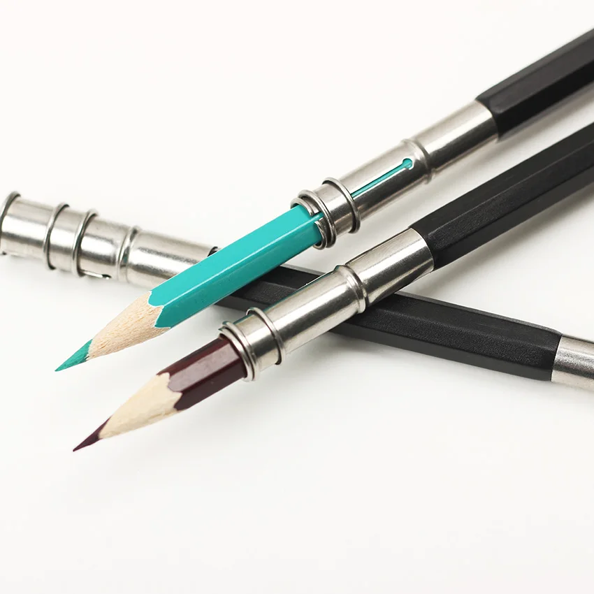 

Adjustable Dual Head Pencil Extender Holder Sketch School Office Art Write Tool 1PC