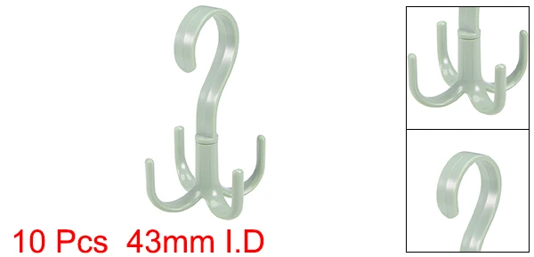Green 10pcs Uxcell 2/5/10 шт крючок Зажимы Пряжка 43mm вращающийся 4 Вешалки материал для изготовления сумок, галстуком-бабочкой головная повязка с ремешком, PS бежевый/зеленый/розовый - Цвет: Green 10pcs