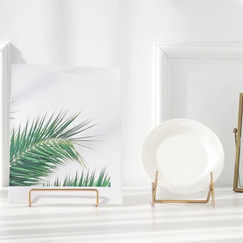 

2PCS Geometric Storage Rack Household Newspaper Storage Rack Wrought Iron Rack Display Stand Tablet Book