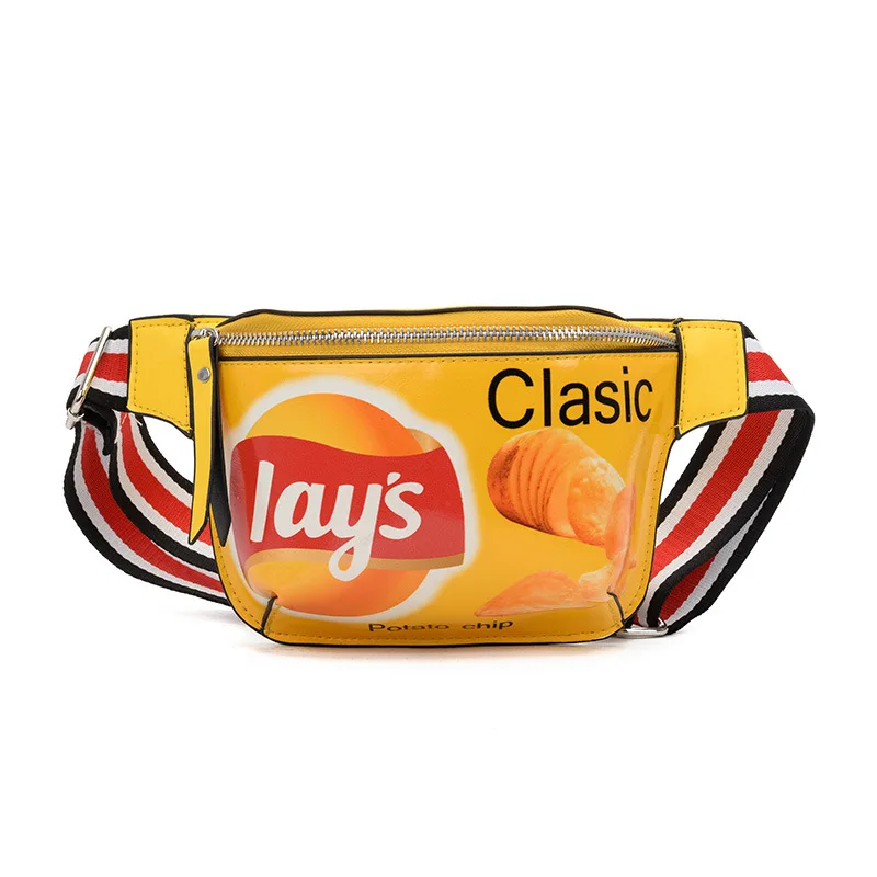 

2019 New Style Fashion Bags Women's Wallet Coloured Drawing Cool Graffiti Printed Wide-Strap Shoulder Bag Fashion Chest Pack