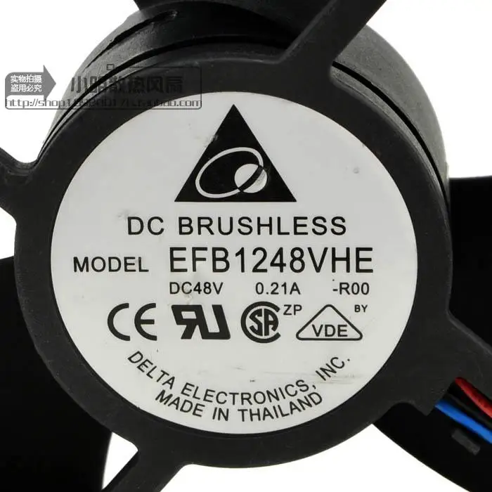EFB1248VHE 12 см 12038 48V 0.21A защиты электродвигателя Вентилятор охлаждения