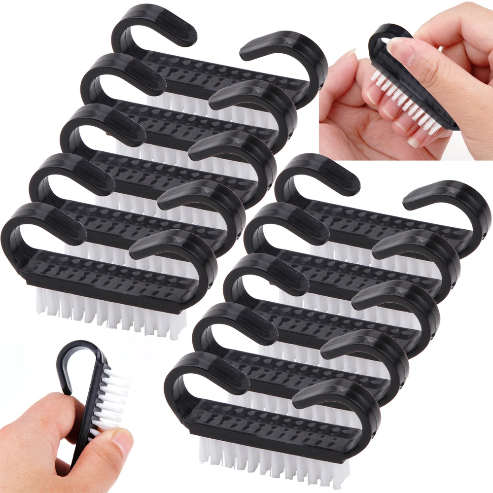 100Pcs Nail Brushes Soft Remove Dust Plastic Nail Art Cleaning Brush Acrylic Gel Polish File Finger Care Makeup Manicure Tools 1