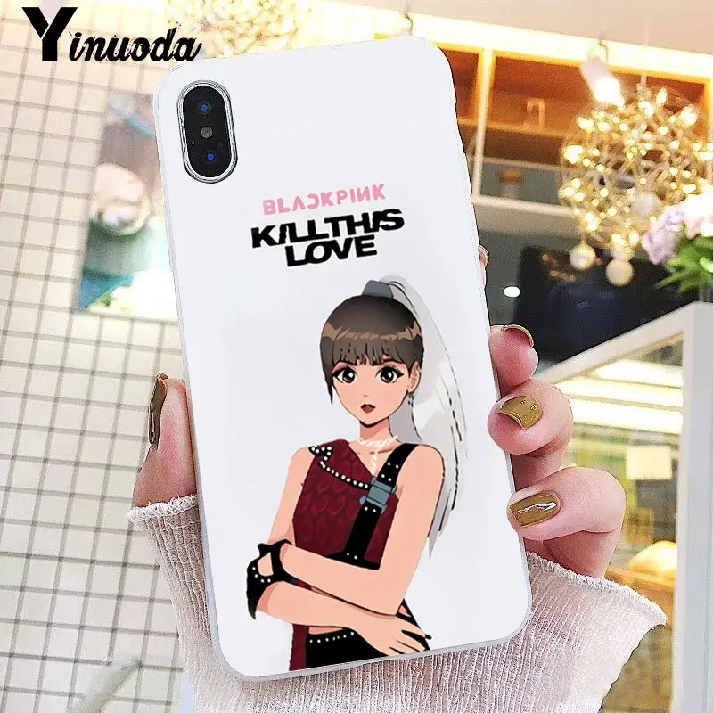 Yinuoda Blackpink kill this love KPOP Coque Shell чехол для телефона iPhone 8 7 6S Plus X XS MAX 5 5S SE XR 10 чехол 11 pro max - Цвет: A8