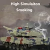 Simulation Smoking RC Battle Tank Crawler Light Remote Control Heavy Machine Tank One Key Smoke Artillery launch Boy Toy Gift 4
