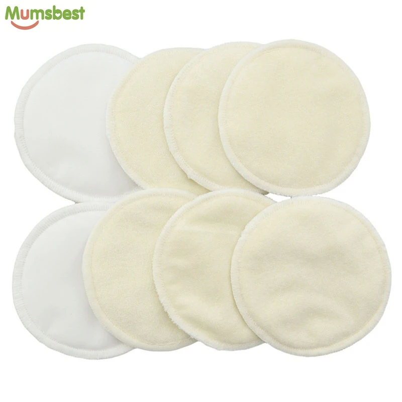 Nursing-Pads Ecological Washable Bamboo Mumsbest 4 for Women Contoured 4pcs