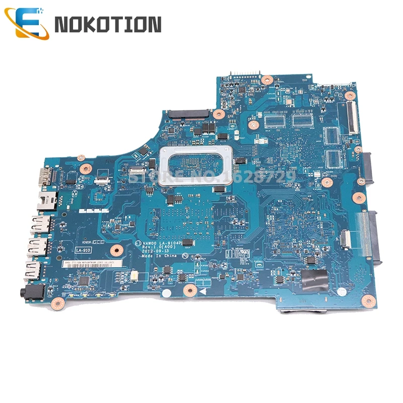 NOKOTION CN-0HKJ53 HKJ53 0HKJ53 для Dell Inspiron 5521 3521 Материнская плата ноутбука VAW00 LA-9104P SR0N9 I3-3217U процессор