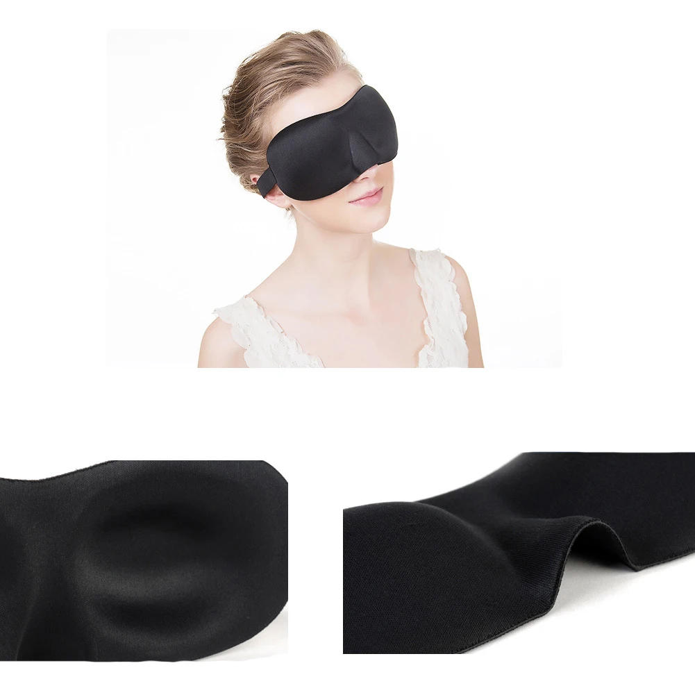 

Women Men 3D Contoured Eye Mask Soft Padded Sleep Shade Cover Night Rest Relax Sleeping Aid Blindfold Eyepatch Beauty Tool