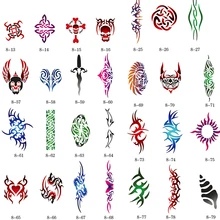 Шаблон татуировки Золотой Феникс Аэрограф трафареты татуировки 100 шт животное тематическое изображение