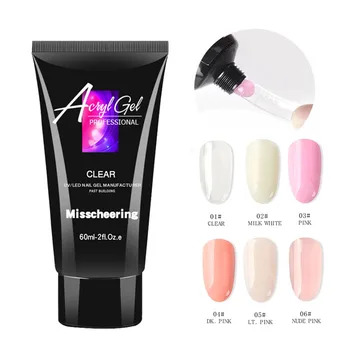 

60ml XXL Poly Gel Finger Extension Crystal Jelly uv gel Nail Gel Camouflage UV LED Hard Gel Acrylic Builder Gel