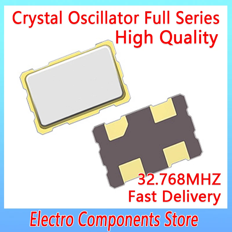 5Pcs/Lot Active Patch Crystal 5032 OSC 5*3.2 32.768MHZ Oscillator Resonator Small SMD Seam Sealed Clock Crystal Osci