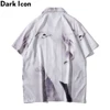 Dark Icon – chemise hawaïenne à manches courtes pour hommes, Vintage, streetwear, matière fine, été ► Photo 2/6