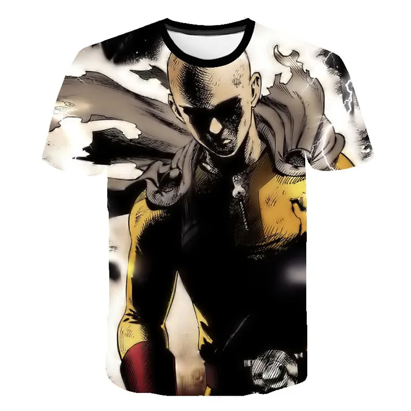 Новинка модная мужская рубашка с капюшоном ONE PUNCH Мужская футболка аниме 3D