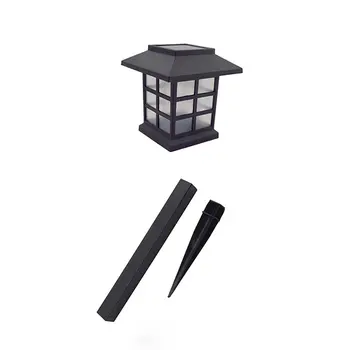 

Solar Lights LED Decorative Columns Post Lantern Pole Lamp Pathway Garden Light Landscape Lighting Patio Yard Deck Path