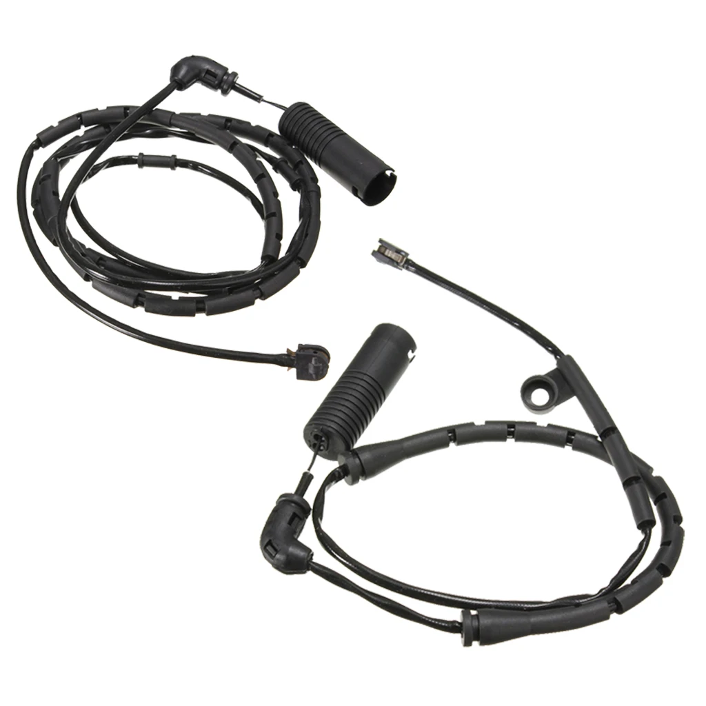 Set of 2, Front + Rear Brake Pad Sensor for BMW 3 Series E46 E85 Z4, Replacement Accessories, Plastic, Black