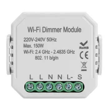

Tuya Smart WiFi Dimmer Module DIY Automation Module for Alexa Google Assistant Environmental Protection and Durability