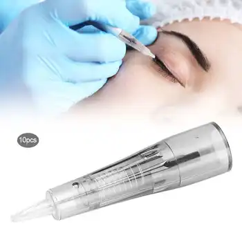 

10pcs Microblading Needles Eyebrow Tattoo Cartridge Needle Blade Sterilized Microblading Makeup Cartridge Needles