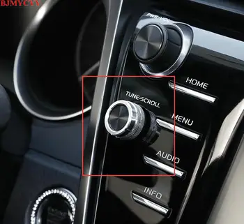

BJMYCYY Car styling Automobile function knob decoration ring For Toyota Camry 2018