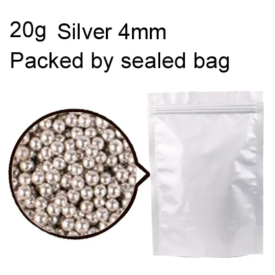 20g Silver 4mm 20 г красочные бусины съедобный жемчуг сахарный шар помадка DIY торт Naking Силиконовый Шоколад для украшения с помощью сахара конфеты Fimo глина GYH - Цвет: 20g Silver 4mm