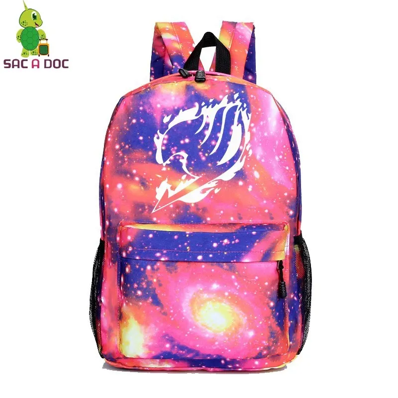 12 Schoolbag Fashion Fairy Tail Backpacks Men Sac A Dos Zipper Laptop Bookbag Women Travel Bag Customize Logo Backbag Mochila Mujer - Цвет: 12