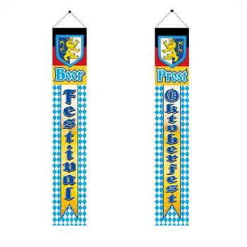 

Banner for Oktoberfest Party Decoration Waterproof German Beer Festival Flag for Housewarming Carnival Birthday Parties
