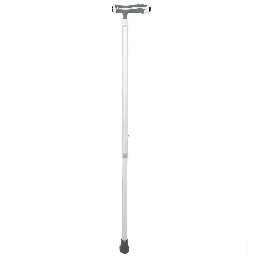 Aluminum Alloy Anti Slip Adjustable Height Hand Walking Stick Multi