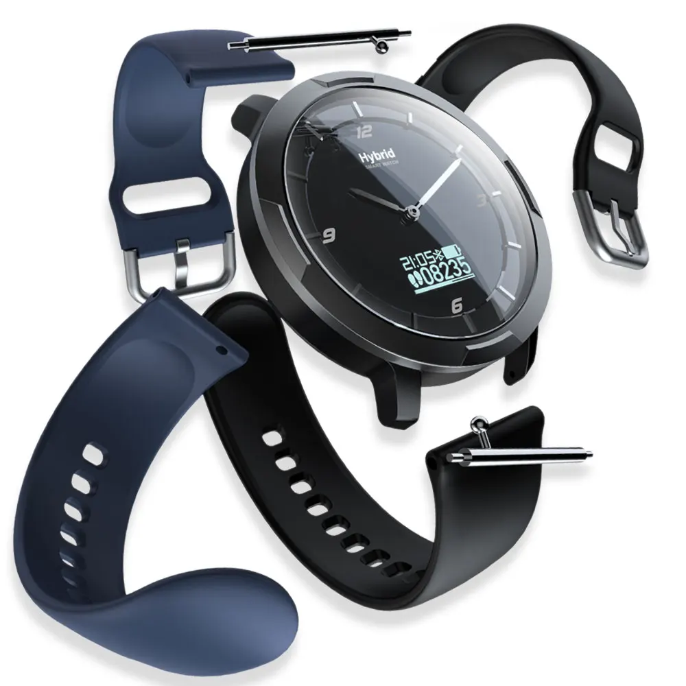 Гибридные мужские Новые смарт-часы с монитором сердечного ритма и кровяного давления, водонепроницаемые наручные часы для упражнений, фитнес-браслет, спортивные часы