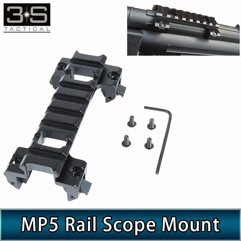 20mm Picatinny Weaver Top Rail Mount Base Claw Laser Sight Scope for Airsoft MP5 GSG5 G3 | Спорт и развлечения