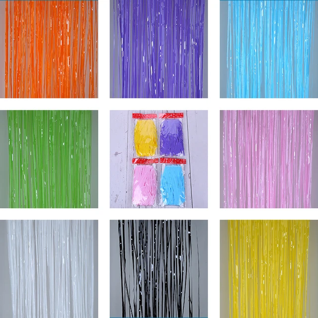 Tinsel Fringe Rainbow Coloured Curtain Photography Backdrop - Prop