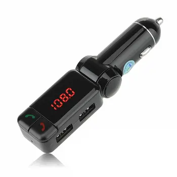 

Hands Free 4 In 1 Wireless Car Kit FM Transmitter Modulator Car Charger USB Music Player Car Accessories