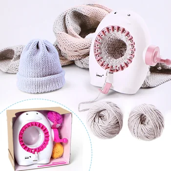 

TTLIFE Children DIY Penguin Knitting Wool Vertical Knitting Machine DIY Hand-knitted Scarf Hat Socks for Gift Kids Toy 2 Colors