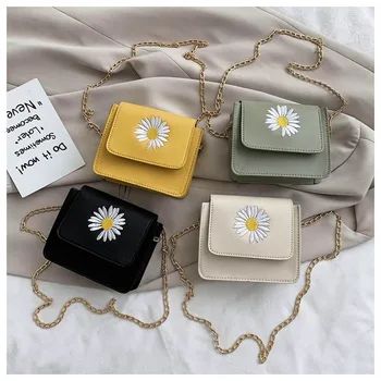 

Mini Daisy Spring Summer Bag Girls 2020 New Wild Mini Square Bag Chain Shoulder Crossbody Bag