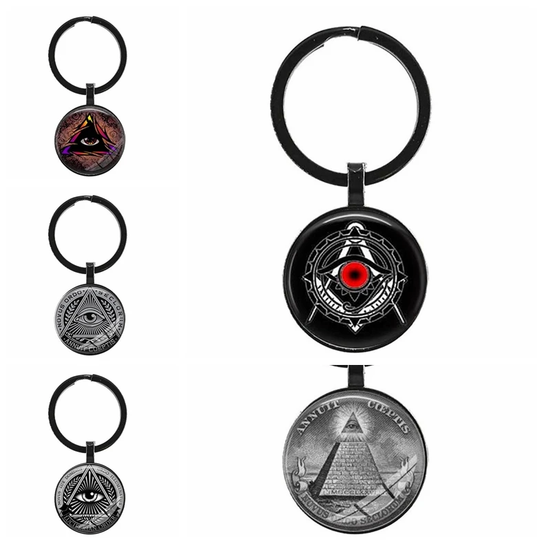 Illuminati Satanism ручной работы держатель для стеклянный купол ключа глаз из