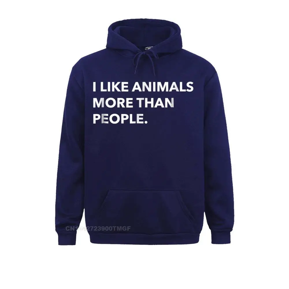 I like animals more than people funny tshirt__20857 Sweatshirts Funny Long Sleeve Print  Student Hoodies Hoods Summer Fall I like animals more than people funny tshirt__20857navy
