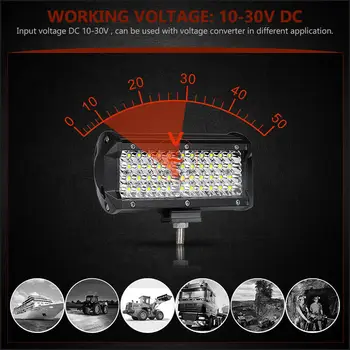 

Off-road Light Bar 4WD Truck ATV Car 1pc With Mounting Bracket LED Spot
