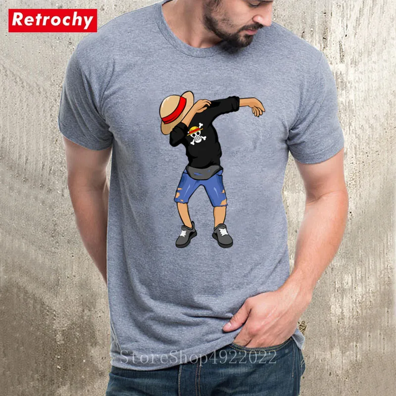 Новый летний Цельнокроеная футболка Для мужчин с принтом &quotМанки Д лаффи
