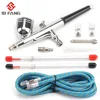 Spray Gun set 0.2/0.3/0.5mm Air Brush Set Double Action Spray Gun Trigger Airbrush Set for Nail Tool Tattoo Art ► Photo 2/6