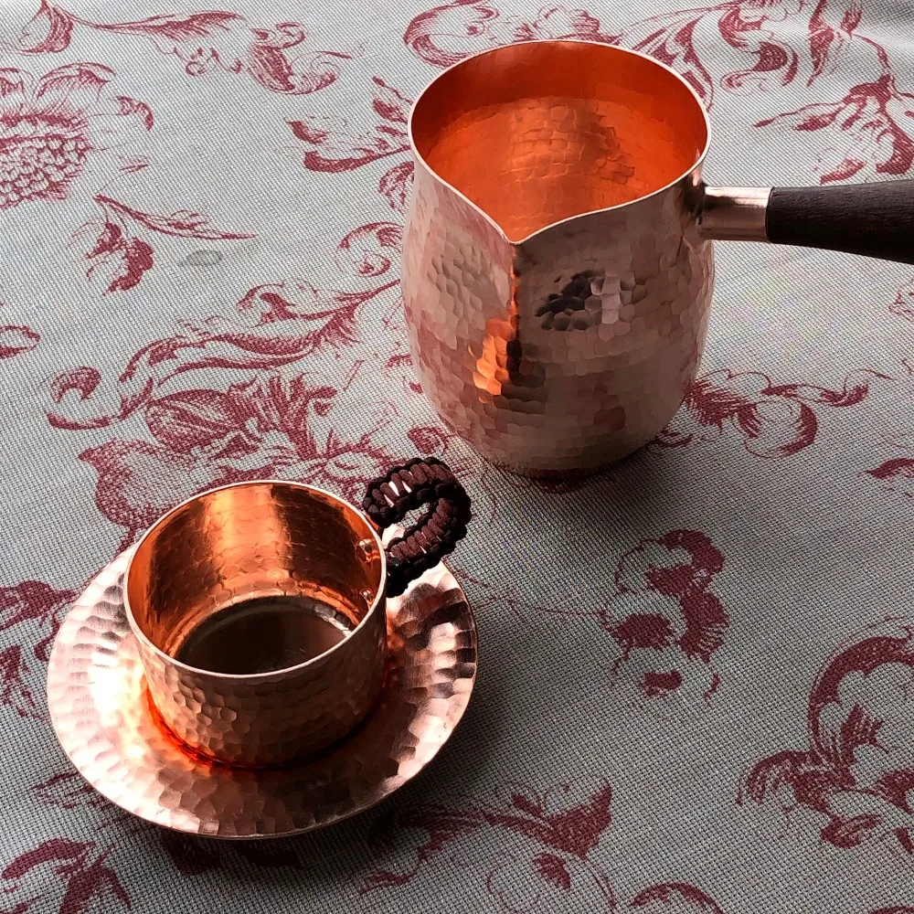 turco latte frothing jarro de leite artesanal drinkware utensílios de mesa