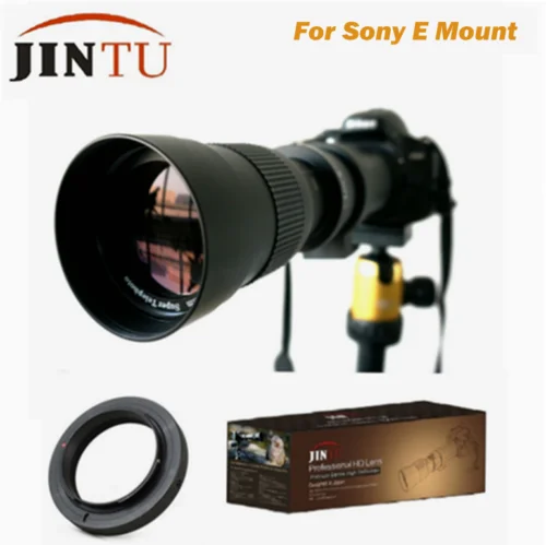 JINTU 420 800 мм супер телеобъектив подходит для Sony A mount Alpha A100 A200 A900 A850 A550 A77 A580 A350 серии