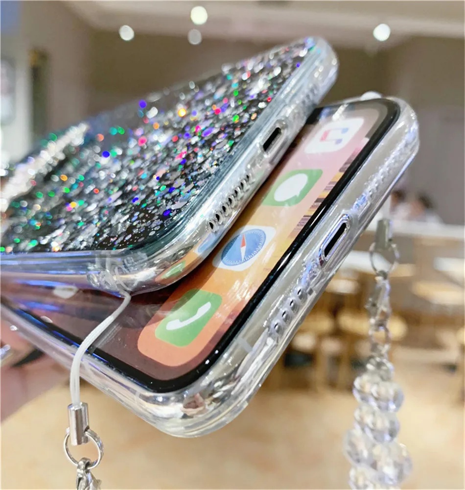 Lovebay цепочка лента ожерелье чехол для телефона со шнуром для переноски Чехол для iPhone 11Pro XS Max XR X XS 7 11 8 6 6s Plus