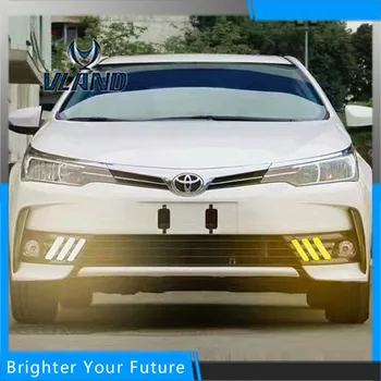 

VLAN LED Daylight For Toyota Corolla 2017 White LED Daytime Running Lights DRL Front Fog Lamp