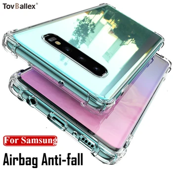 

50Pcs Case For Samsung Galaxy S10 5G S10E S9 S8 Plus S7 S6 Edge Note 10 Pro 9 8 5 4 3 Anti-Slippery Shockproof Protective Cover