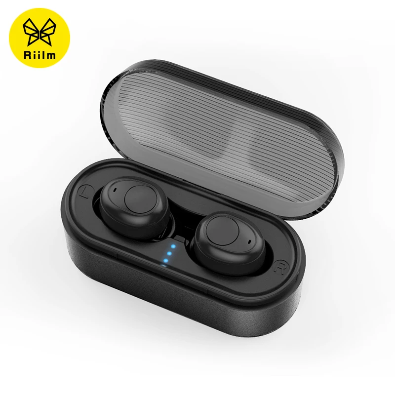 Деловые bluetooth-наушники Riilm T2 настоящие Беспроводные стереонаушники с
