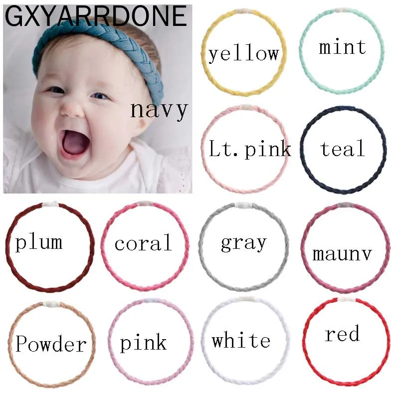 

ON SALE 2020 Baby Girl Twist Braid Headband,Newborn Twist Hair Bands Gift Toddlers Nylon Hair Band Pigtails For Kids Headwear