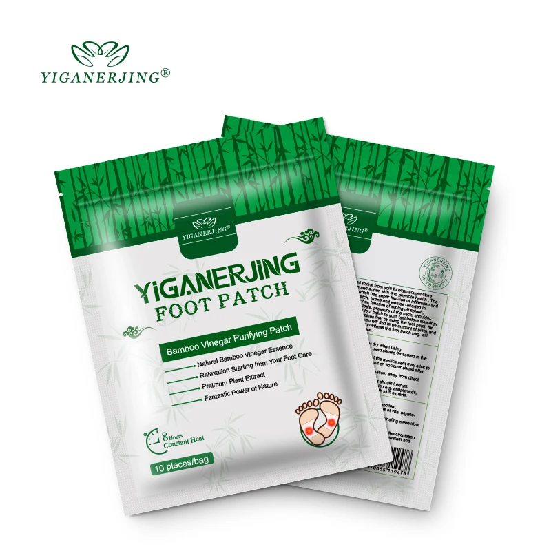 Патчи для ног YIGANERJING (1 упаковка = 10 шт.) пластыри похудения с липкой тканью удаляют