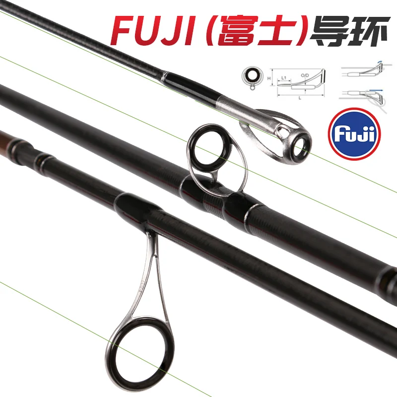 LURESTAR 6 секций переносной для рыбалки удочки Fuji гиды 2 18 m 111g мл/L Мощность MF экшн 40т с